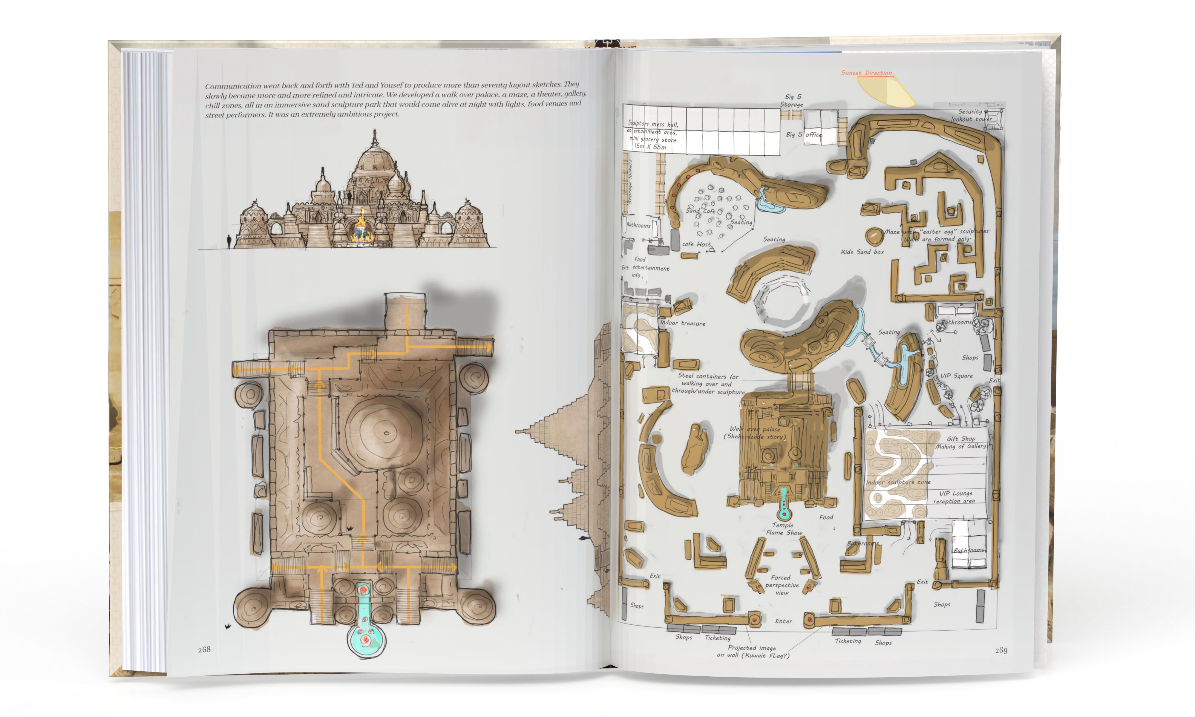 Stories In Sand the Arabian Nights palace design drawings